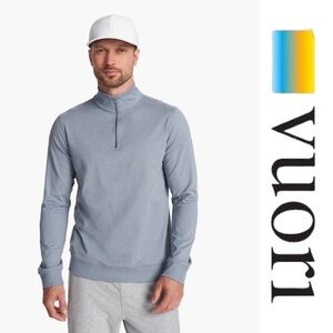 NWT | Vuori | Coronado Half Zip | Flint Heather | XL | **Rare style & color!**